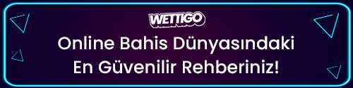 Neon çerçeveli koyu zemin üzerinde Wettigo logosu ve Online Bahis Dünyasındaki En Güvenilir Rehberiniz yazısı